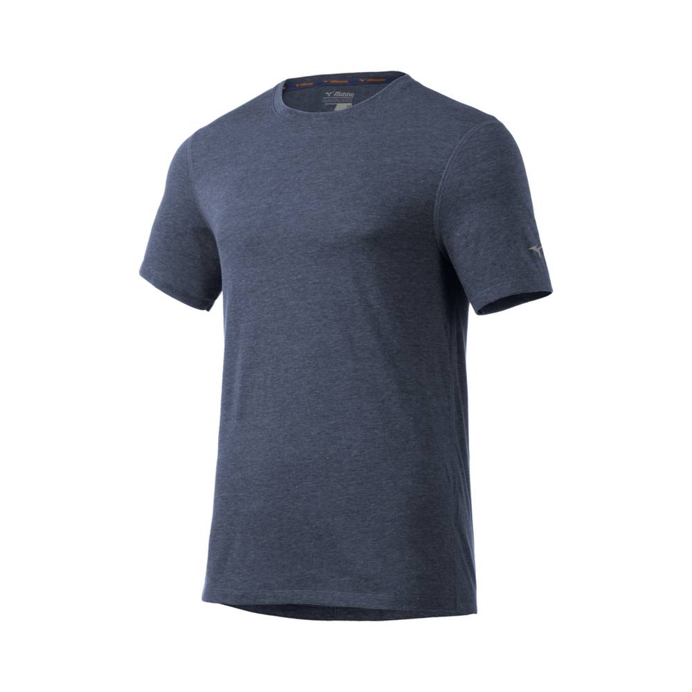 Panske Tričko Mizuno Inspire Indigo Vypredaj BTYO75386